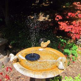 Garden Decorations Solar Fountain Floating Water Waterfall With Light Outdoor Pool Pond Bird Bath Powered