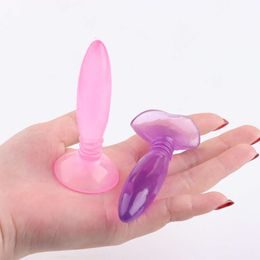 Sex Toys Massager Mini Anal Plug Jelly Toys Real Skin Feeling Adult Products Butt for Beginner