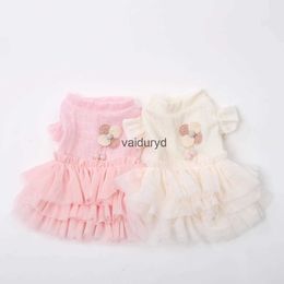 Dog Apparel New Cat Dress Skirt Flower Lace Design Pet Puppy Spring/Summer Clothes Outfitvaiduryd