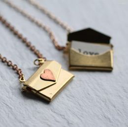 Chains Vintage Fashion Personality Love Open Close Necklace Lock Po Box Hip Hop Punk Pendant Banquet Jewellery