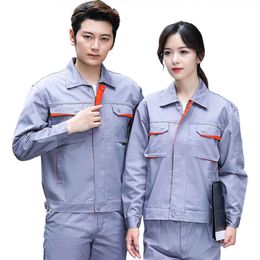 Spring autumn and winter long sleeved men's and women's wear-resistant labor protection workshop maintenance auto repair engineering suit and work equipment 99BUN