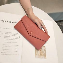 3A High Quality Fashion Designer WalletS slim money clip wallet for women Luxurys Wallets real leather Envelope Credit Card Holder2664