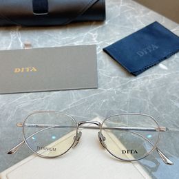 Pure titanium DITA fashionable eyeglass frame for women with small face shape, eyeglass frame for men with color change and anti blue light astigmatism