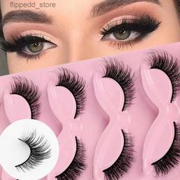 False Eyelashes 5/2Pairs Cat Eye Lashes Faux Mink Eyelashes Winged End Eye Elongated Eyelashes Fake Lashes Soft Natural long Full Strip Lashes Q231129