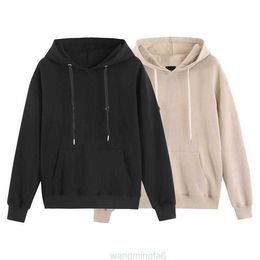 V49i Men and Women Designermens French Brand Sweatshirts Embroidered Letter s Hooded Sweater Bl1