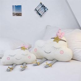 Baby Pillow For Breastfeeding Cloud Pattern Soft Cushion For Newborns Nordic Baby Room Decoration Plush Toys Nursing Pillow LJ2012184v