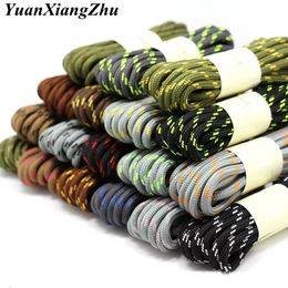 Shoe Parts Accessories 1Pair Round Shoelaces Durable Polyester Shoelace Outdoor Boots Sneakers Laces for Shoes 100120140160cm 231128