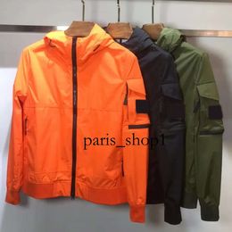 Monclair Designer Stones Island Jackets Badges Zipper Stone Outerwear Mesh Metal Nylon Overalls Shirt Jacket Oxford Breathable Portable 172