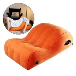 Bondage Flocking Erotic Sex Pillow Inflatable Furniture Adults Sexo Game Bdsm Body Support Cushion Handrail Sofa Bed Sexy Toys Couples 231128