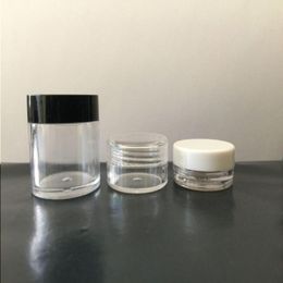 3ML 5ML 10ML Clear Empty Jar Cosmetic Plastic Round Bottle Pot For Make Up Eye Shadow Nails Powder Container 100Pcs Lot Gram Size Gurgb