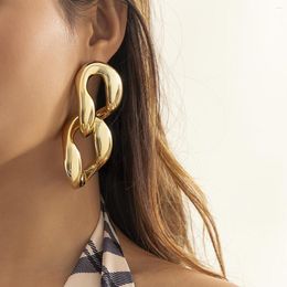 Stud Earrings Accessories For Women Earings Fashion Jewellery 2023 Geometric Irregular Simple French Ear Studs Small Cold Wind Metallic