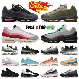 Nike Air Max Airmax 95 Corteiz 95s tênis rosa feixe esboço gridiron cristal azul verde neon og homens laranja designer treinadores esportes tenis sapatilhas airmax95 max95