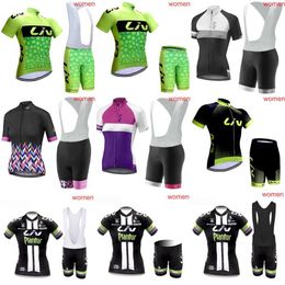 Women LIV Team Cycling Short Sleeves Jersey Set High Quality Bike clothes Bicycle Clothing quick dry MTB Maillot Ropa Ciclismo Y21286u