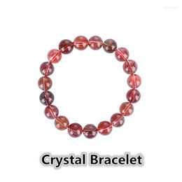 Strand Natural Crystal Bracelet Red Copper Rutile Quartz Single