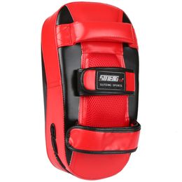 Sand Bag Boxing Glove Kick Muay Thai Punching Pad Curved Strike Shield Training Mitt Sports Practise Equipment 231128