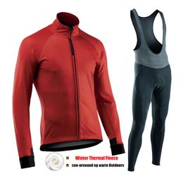 Cycling Jersey Sets Mens Long Sleeve Maillot Ropa Ciclismo Thermal Fleece Bike Set MTB Bicycle Clothing Wear 231128