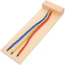 Pendant Necklaces Braid Practice Toy Hair Braiding Tool Kids Wooden Board Puzzle Learning Girls Child Educational Toys