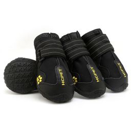 Shoes 4pcs Pet Dog Shoes Warm Winter Dogs Shoes Reflective Pet Rain Snow Boots Nonslip Dog Shoe For Small Large Dogs