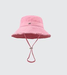 10A High Quality Unisex Bucket Hat Women Sunscreen Beach Sun Hats Headwear Fisherman Cotton Hutting Caps with Strap Promotional