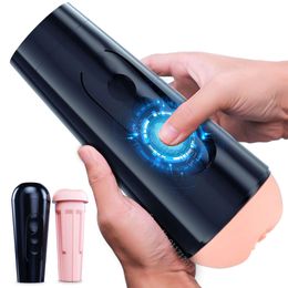 Sex Toy Massager Male Cup Silicone Vagina Stroker Blowjob Endurance Exercise Toys for Men Adult Goods