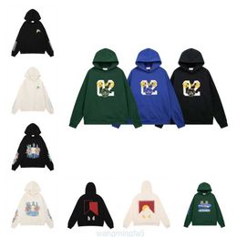 Men Women Sweatshirts Designer Rhude Old Wash Embroidery Loose Drawstring Stretch Athleisure Thick Vintage High Street Hip Hop Couple Sweaters S-xl 02 Pcnu