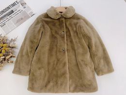 Jackets Kids Velvet Thick Jacket 2023 Winter Brand Girls Cute Warm Coat Outwear Clothing