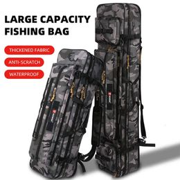 Outdoor Bags Fishing Rod Bag 70CM130CM Multifunctional Waterproof Large Reel Gear Tactical Backpack Storage Case XA203G 231129