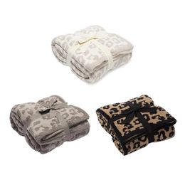 Blankets Leopard Print Sofa Blanket Cheetah Velvet Air-conditioning Suitable For Air Conditioning225O