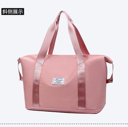 Travel Bag Trendy women's bag lightweight travel bag large capacity wet and dry separation sports yoga fitness bag