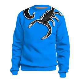 Men's Hoodies Autumn Winter Animal Scorpion Fashion Sweater 3d Printing Unisex Cool T-shirt Funny