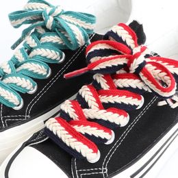 Shoe Parts Accessories 100 CM Flat Shoelaces Nonslip Wearresistant Pure Cotton Laces Man And Woman For Sneakers accessories Shoestrings 231128