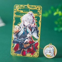 Bookmark Honkai Star Rail Bookmarks Anime Jing Yuan Bookmark Creative fashion Hollow Book Page Marker Stationery School Supplies Gift 231129