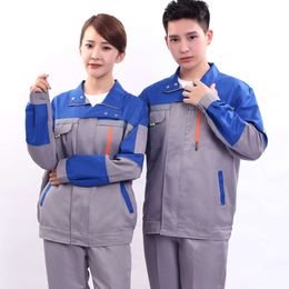 Spring autumn and winter long men's and women's wear-resistant Labour protection suit workshop maintenance auto repair engineering suit and work equipment 762WB