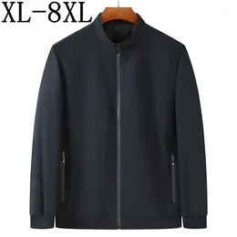 Men's Jackets Size 8XL 7XL 6XL 2024 Autumn Bomber Jacket Men Casual Male Coat Fashion Mens Clothes Brand Zipper Overcoats