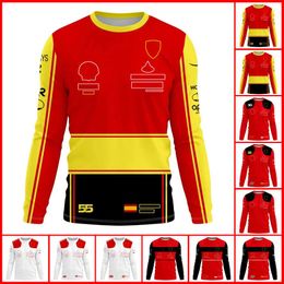 Long-sleeved T-shirts for 2023F1 peripheral racing uniforms, Formula One team uniforms for mountaineering in spring and autumn and winter.