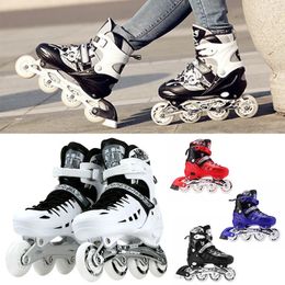 Inline Roller Skates Adjustable Shoes 4Wheel Flashing Wheels Professional Skate For Adult Men Wonmen Racing 231128