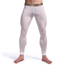 Sweatpants Mens Home Stretchy Tightfitting Pants Aerobic Elastic Waistband Leggings Sportwear Belt Print Jogging Cycling Pants Bottoms