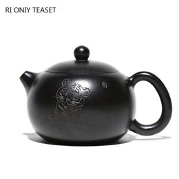 Teaware 180ml Yixing Authentic Purple Clay Teapot Famous Handmade Xishi Tea Pot Raw Ore Beauty Kettle Chinese Zisha Tea Set Gifts