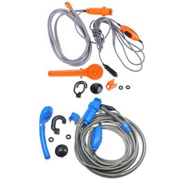 Camp Kitchen Portable Shower Camping 12V Outdoor Pump Kit for Car Washing Cleaning Plants Watering Travel 231128