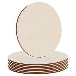 Crafts 5pcs 30cm/11.8'' Plain Natural Blank Wood Discs Slices Cutouts for Crafts Sign Plaque Home Decor Wooden Unfinished Round Circles