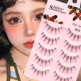 False Eyelashes Eye Makeup Accessories 5 Pairs Set Natural False Eyelashes Manga Lashes 3D Faux Mink Lashes Soft Realistic Eyelash Extension Q231129