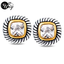 UNY Earring Antique Women Jewellery Earrings Brand French Clip CZ Cable Wire Vintage Earring Designer Inspired David Earrings Gift 2299l