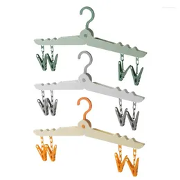 Hangers Coat Hanger With Clips Anti-slip Pant Clip Hook Skirt Closet Organizer Rack Foldable Portability Pants Shorts