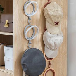 Hooks Hat Sorting Storage Rack Hook Scarf Bag Baseball Cap Organizer Door Hanger For Closet Bedroom