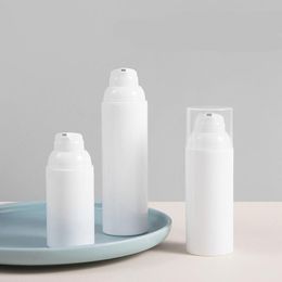 30 50 75ML Airless Pump Bottles-Empty Plastic Mini Bayonet Cream Lotion Toner Cosmetic Toiletries Liquid Storage Containers Jar Pots Nbcki
