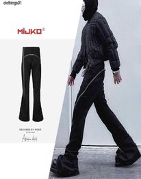 Mijko men039s wear women039s autumn and winter Jeans new products ro style spiral track ed large zipper banana Pants Bl1341615