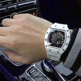 Designer Ri mliles Luxury watchs Richa Milles Watch watch Date Mens Mechanical Watch Rm055 Fully Movement Sapphire Mirror Rubber Watchband Swiss Wristwatches