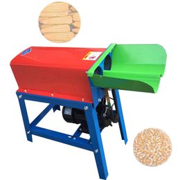 220V Fully Automatic Corn Thresher Maize Peeler Sheller Machine Electrical Corn Threshing Sheller Agricultural Machinery