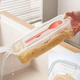 Storage Bottles Microwave Pasta Containers Cooker Transparent Multifunctional Box Food Steaming Container For Dorms