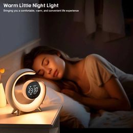 Table Lamps Touch Screen Control Double Alarm Clock Bedside Lamp Durable Stylish Lightweight Clocks For Bedroom Office YQ231129